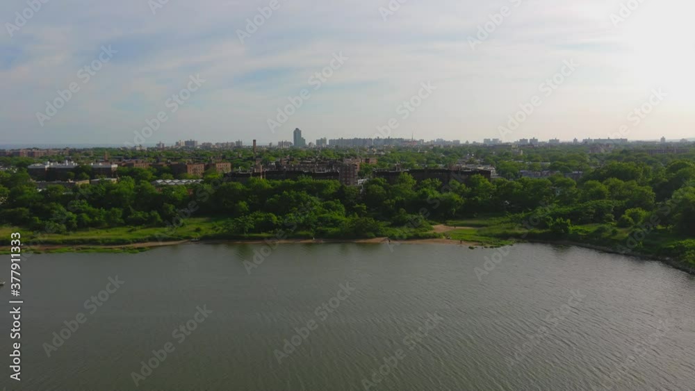 Aerial Panorama View of Apartment Buildings in Brooklyn Aerial Panorama View of Apartment Buildings in Brooklyn