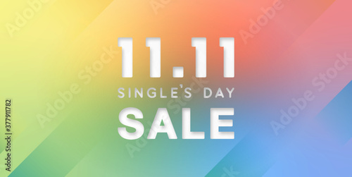 Single's Day Sale Banner for November 11