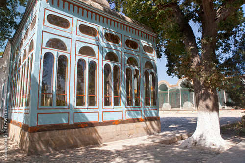 Sitorai Mokhi Khosa Palace, summer Palace of the Emir, near Bukhara, Uzbekistan...