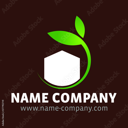 LOGO MAISON ECOLOGIQUE PAYSAGISTE JARDINIER