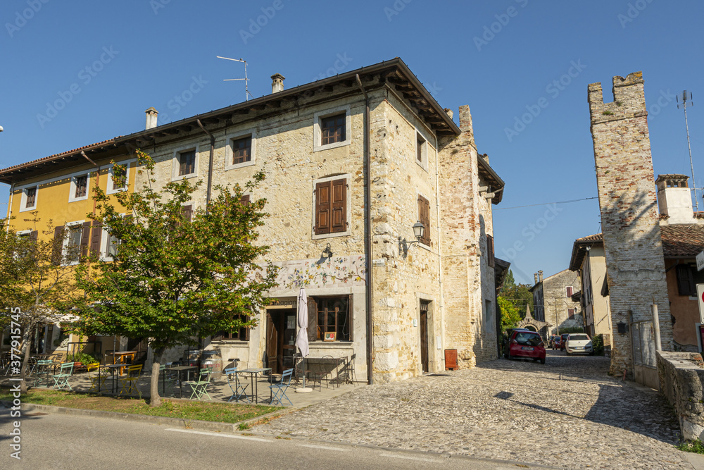 The medieval village of Strassoldo, Italy