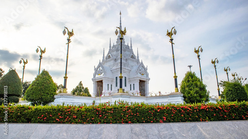 Vászonkép Surat Thani City Pillar Shrine is famous religious attractions, Surat Thani, Thailand, Sep 4, 2020