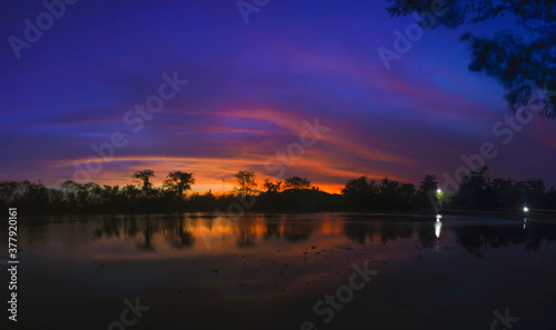 sunset over the river © Tongsai Tongjan