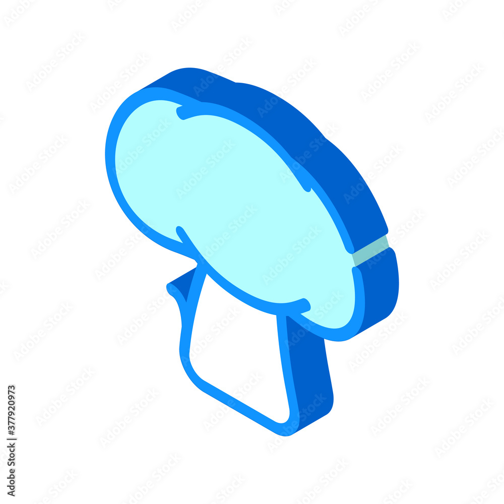 mushroom vegetable isometric icon vector symbol illustration mushroom vegetable isometric icon vector symbol illustration