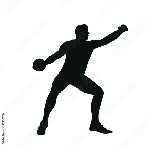 Silhouette of Discus Thrower
