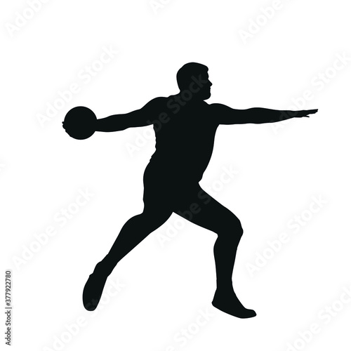 Silhouette of Discus Thrower