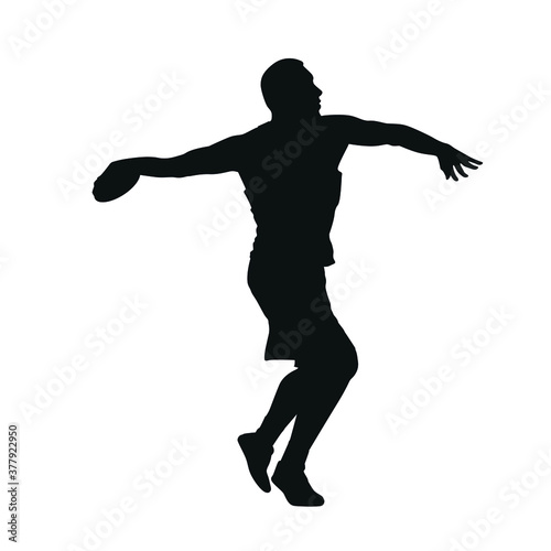 Silhouette of Discus Thrower
