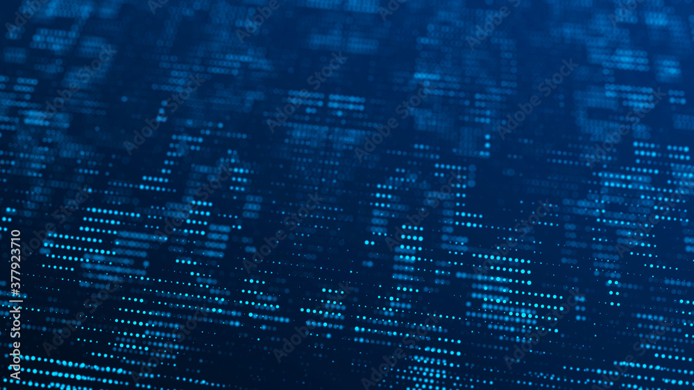 Obraz premium Network connection structure. Abstract digital background. Big data visualization. Technological background. 3d rendering.