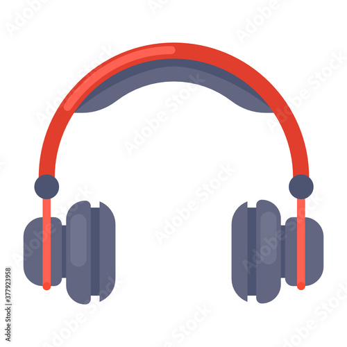 
An icon design of headphones in modem style 
