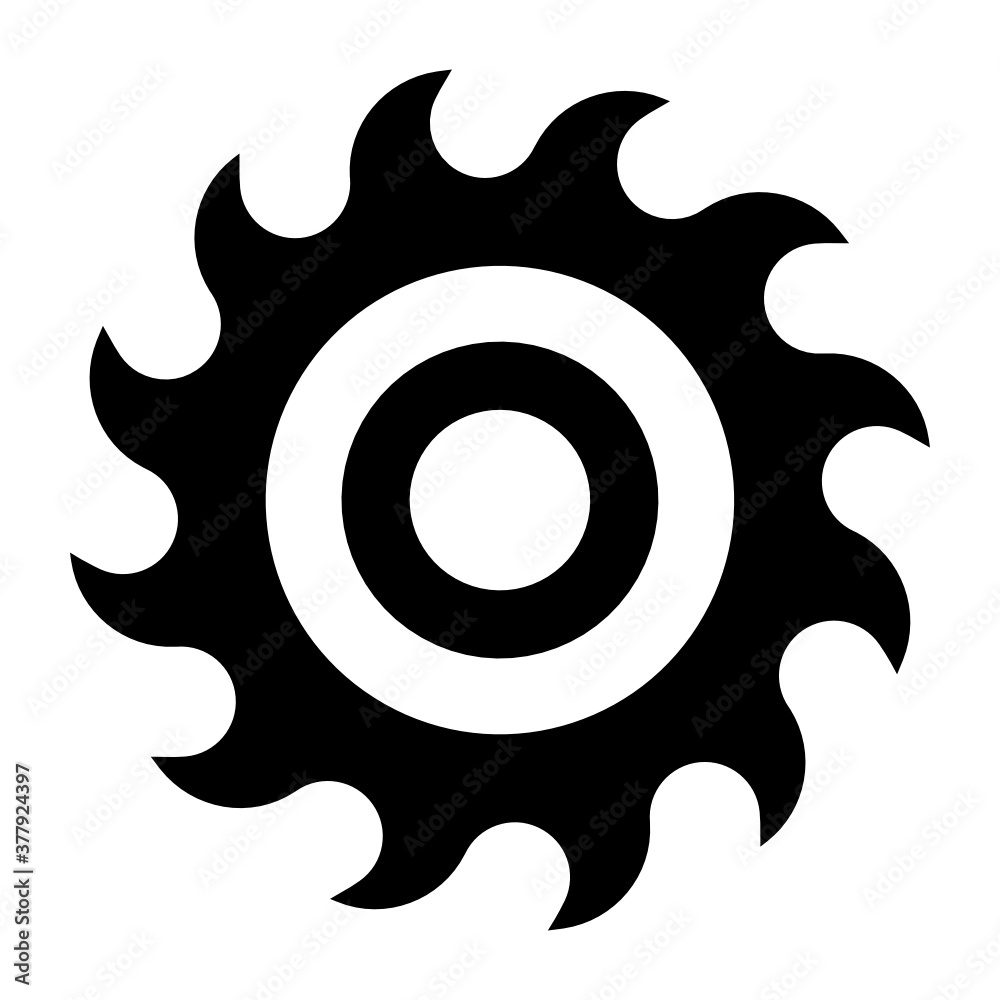 © SmashingStocks - Trendy icon design of grinding wheel, cutting wheel