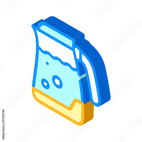 electric kettle isometric icon vector symbol illustration