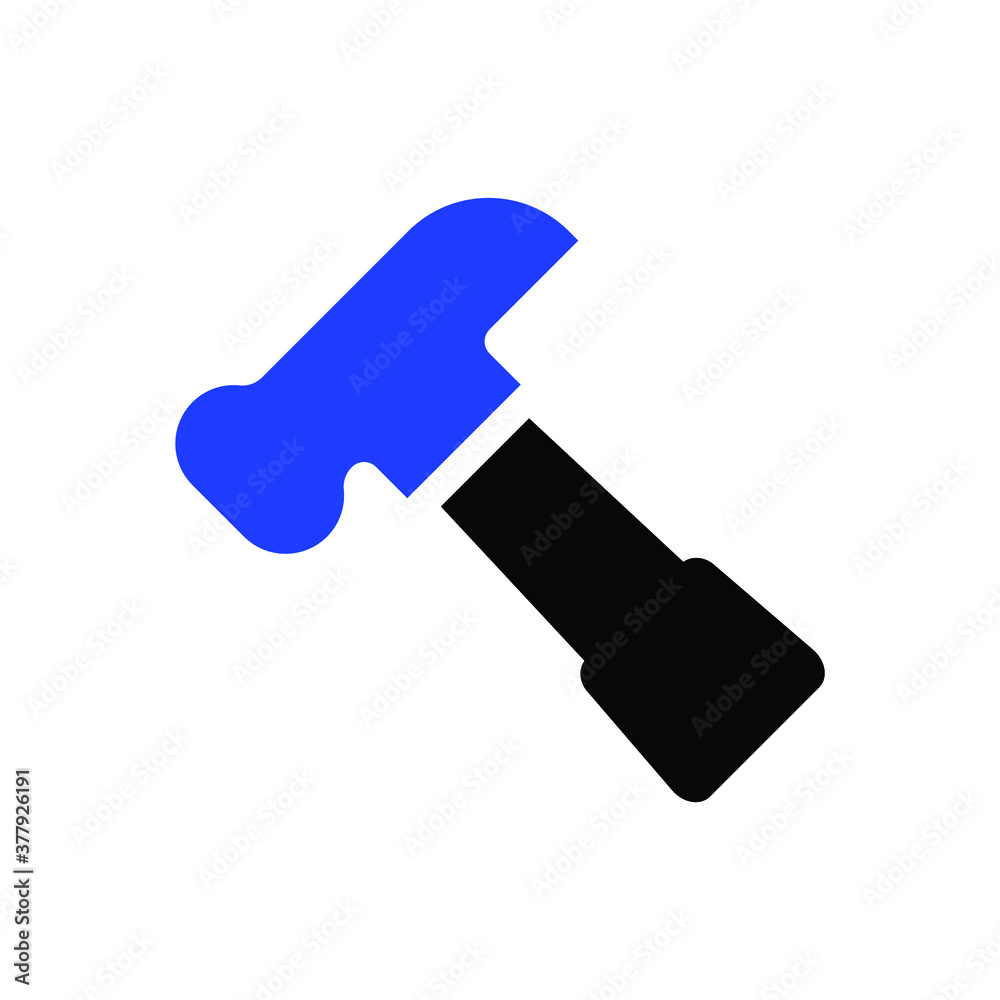 Hammer icon handle vactor icon