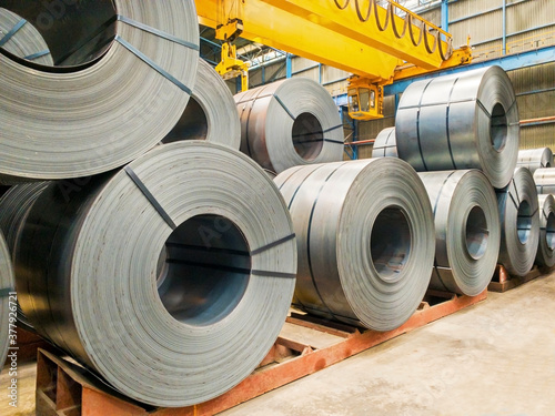 Hot rolled coil steel photo