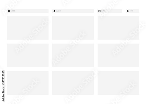 Video Animation Motion Frame Template for Print