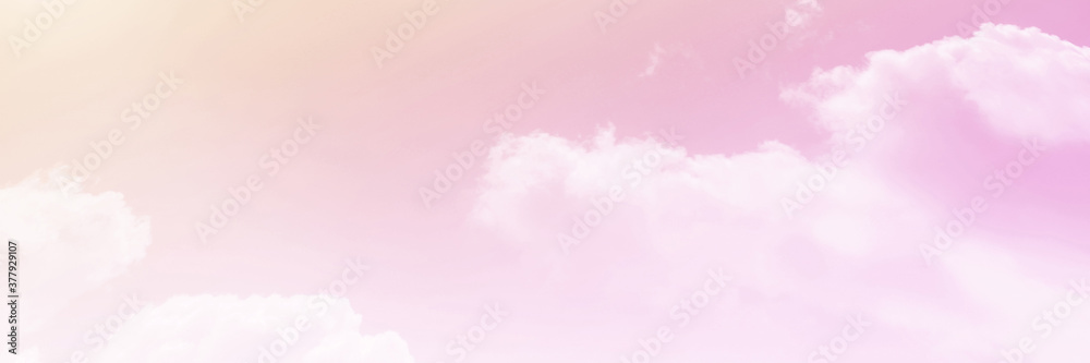 Pink sky background and white clouds background. The sky before a large storm. Pink Sweet dream. Pink sky background and white clouds background. The sky before a large storm. Pink Sweet dream.