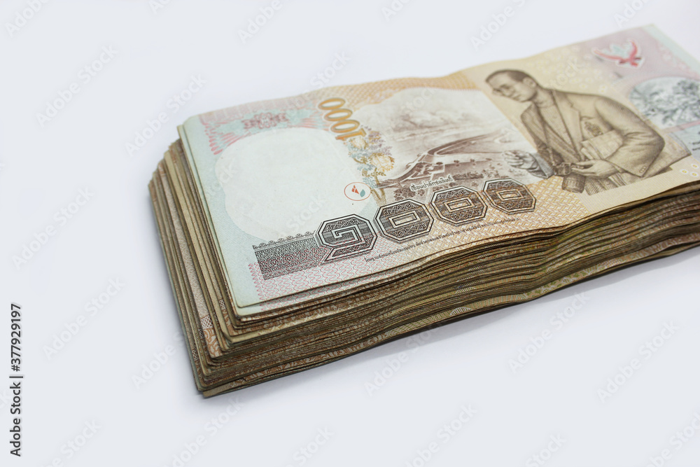 Thailand 1000 bath value money note background, Business concept Thailand 1000 bath value money note background, Business concept