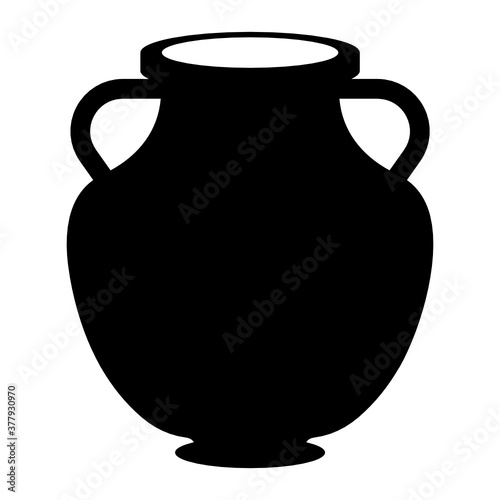
An icon design of pot in modern isometric style 
