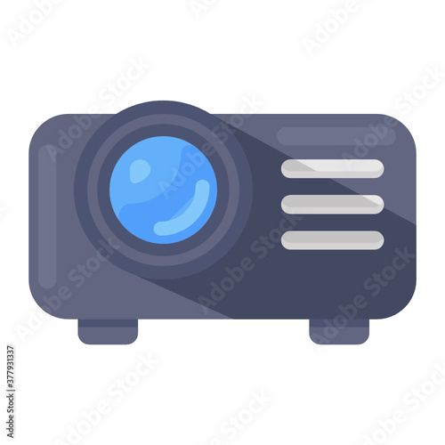 
An icon design of projector, vector of electronic device for presentation purpose 
