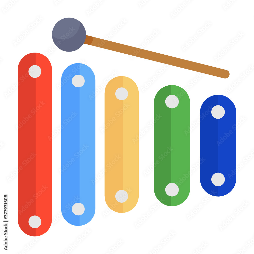 Percussion instrument consisting of a series of graduated wooden bars, xylophone
Percussion instrument consisting of a series of graduated wooden bars, xylophone