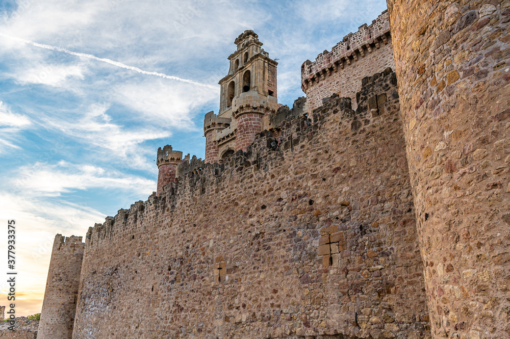 The famous castle of Turegano in the province of Segovia (Spain)