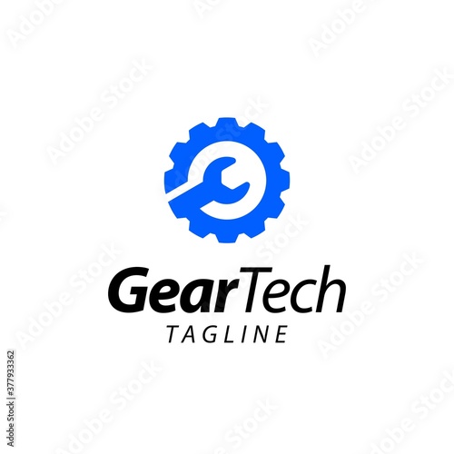 GEAR SERVICE LOGO TEMPLATE DESIGN