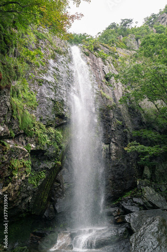 Beautiful view of Daehye waterfall  located on Geumosan Mountain  Gumi city  South Korea