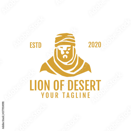 Lion of the Desert logo template