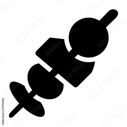 
Editable design of barbecue skewer food 
