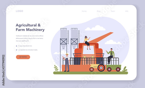 Agriculture machinery production. Heavy equipment for farming.