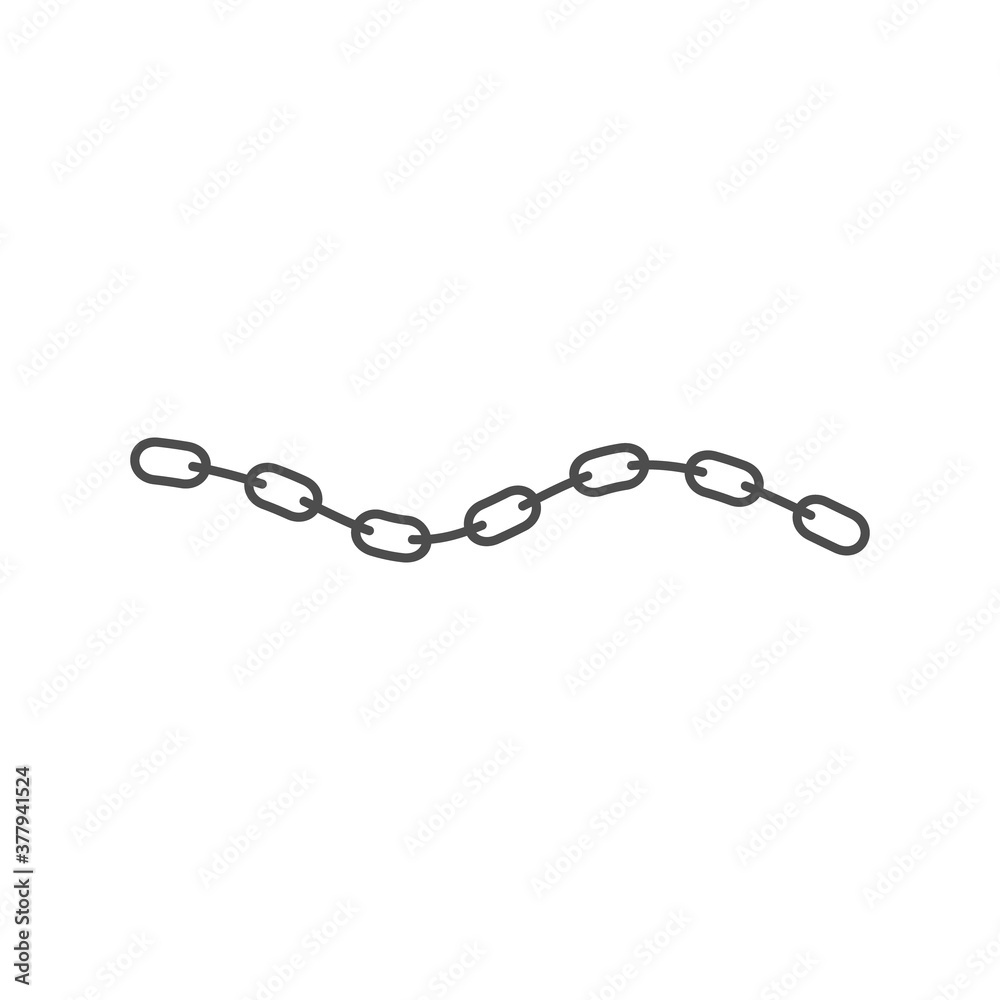 Chain vector icon. Isolated on white background. Chain vector icon. Isolated on white background.