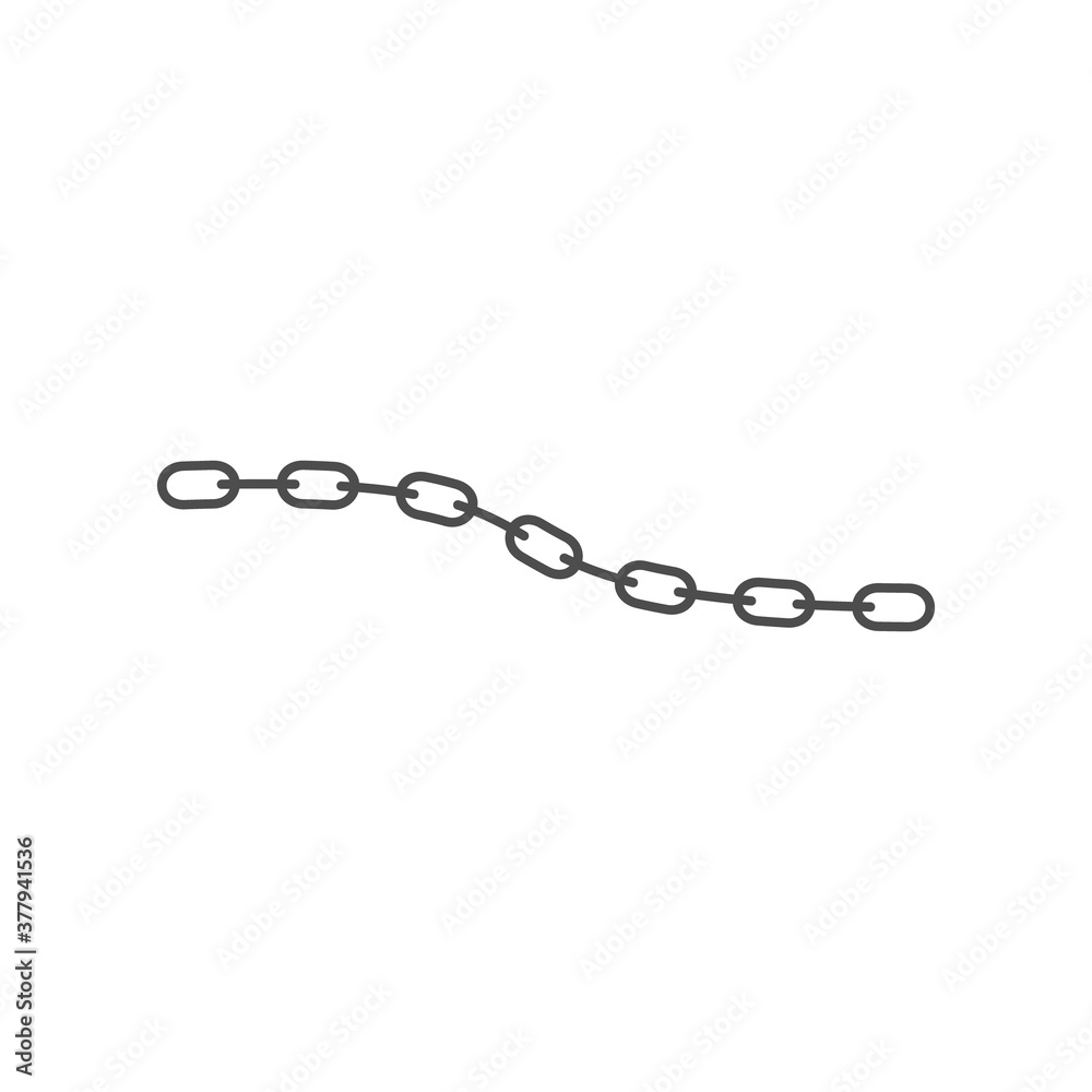 Chain vector icon. Isolated on white background. Chain vector icon. Isolated on white background.