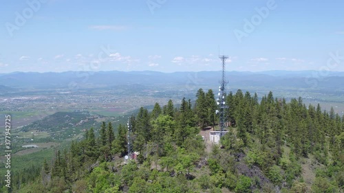 RoxyAnn/Prescott Park Medford Oregon Aerial Drone - Vertical Climb while tilting down photo