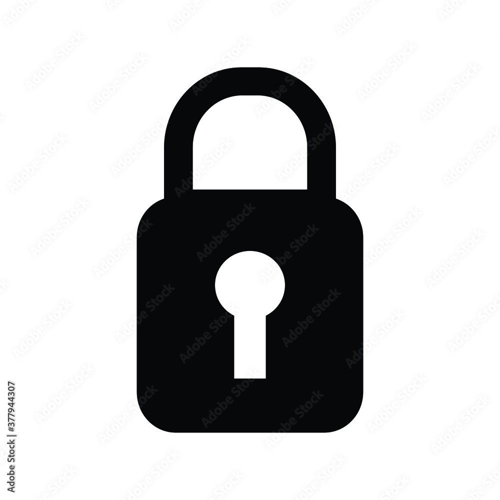 Lock Icon vector Security sign.Padlock Icon Lock Icon vector Security sign.Padlock Icon