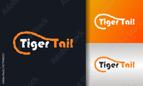 typography tiger tail logo