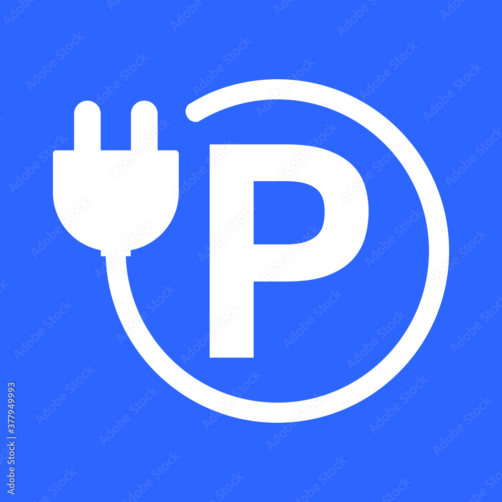 Electric vehicle charging point sign Electric vehicle charging point sign