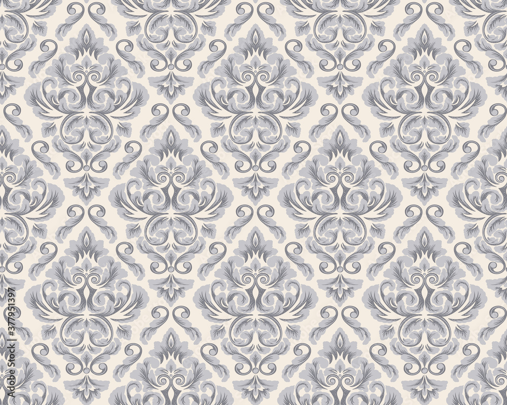 Damask seamless pattern element. Vector classical luxury old fashioned damask ornament, royal victorian seamless texture for wallpapers, textile, wrapping. Vintage exquisite floral baroque template. Damask seamless pattern element. Vector classical luxury old fashioned damask ornament, royal victorian seamless texture for wallpapers, textile, wrapping. Vintage exquisite floral baroque template.