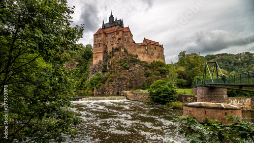 Obraz na płótnie Burg Kriebstein w salonie