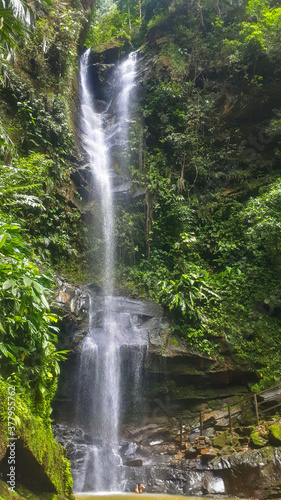 Ahuashiyacu waterfall turistic place in the forest of tarapoto peru
