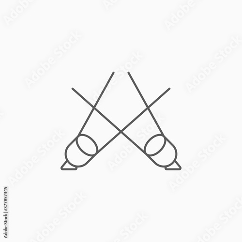 spotlight icon, light vector sign