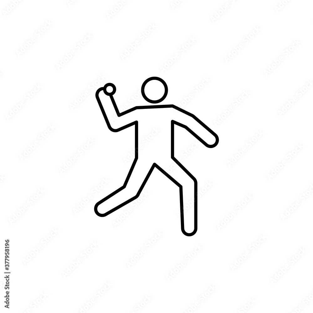 cricket, player line icon. Signs and symbols can be used for web, logo, mobile app, UI, UX cricket, player line icon. Signs and symbols can be used for web, logo, mobile app, UI, UX