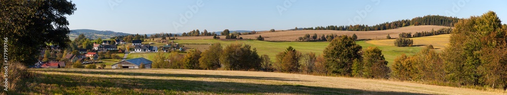autumn panorama from bohemian and moravian highland autumn panorama from bohemian and moravian highland