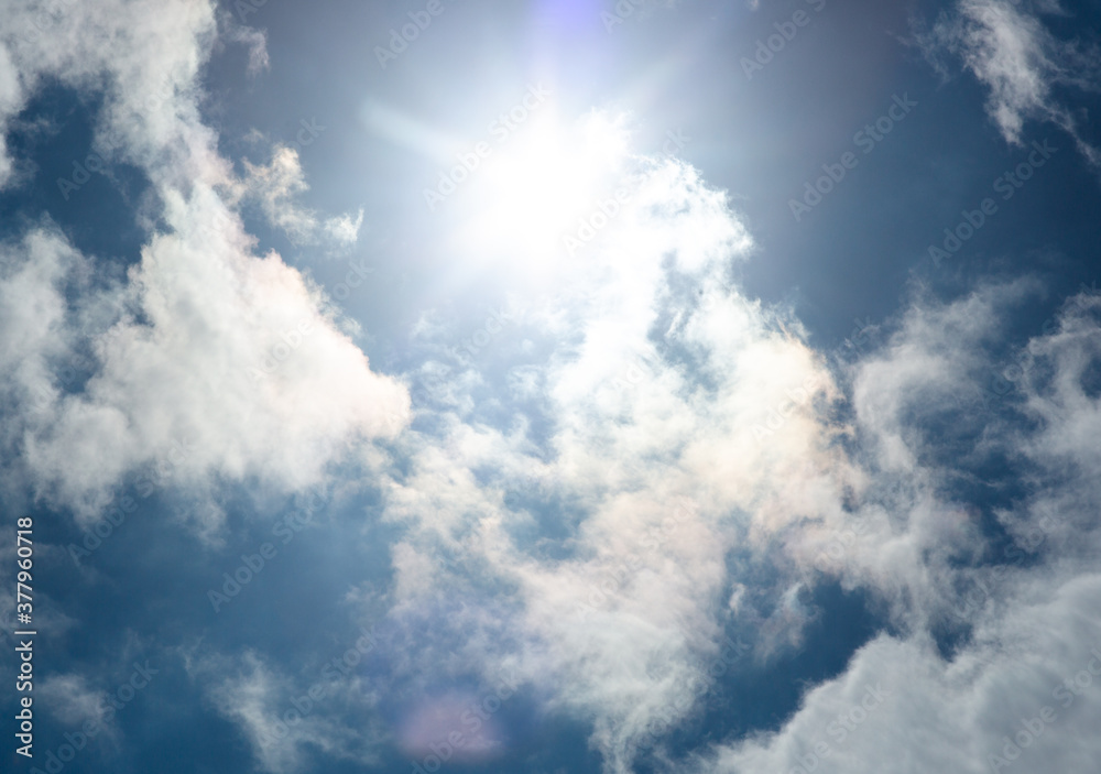 Fototapeta premium blue sky and clouds