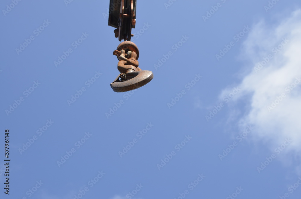 crane hook and sky