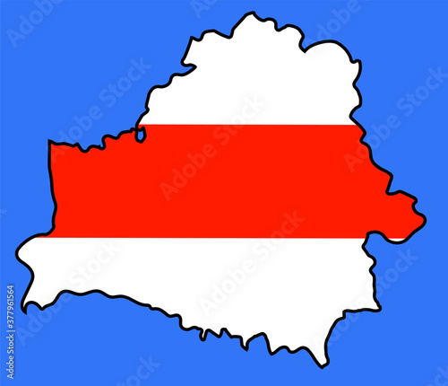 National white red white color on the flag of the symbolism of the Republic of Belarus 