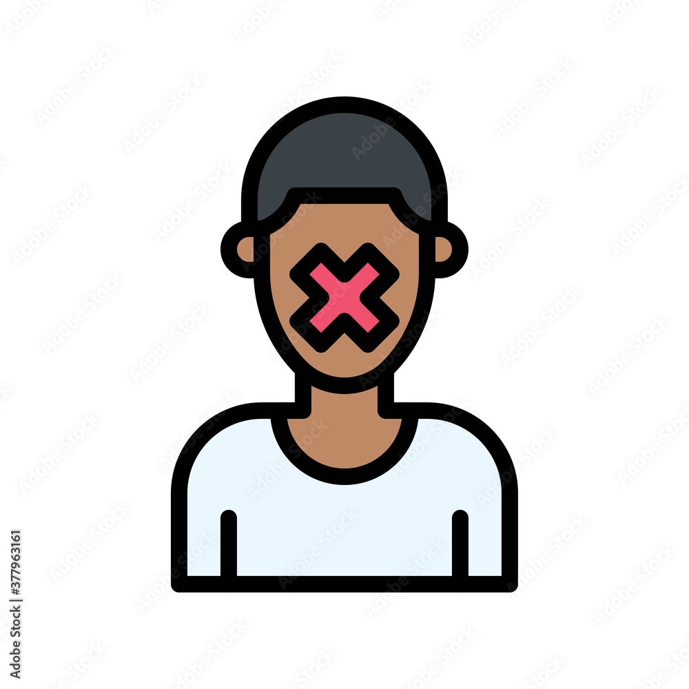 protest related innocent boy with cross sign and dress vector with editable stroke
