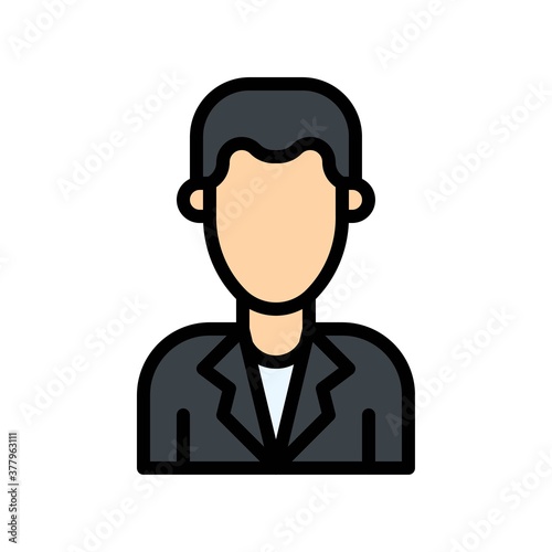 protest related male candidate with dress vector with editable stroke