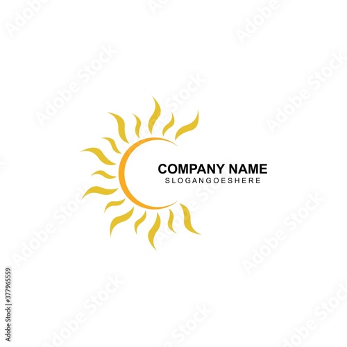 Sun Vector illustration Icon Logo Template design