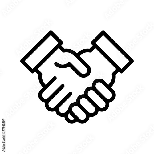 protest related hand shake with cuff vector in lineal style,