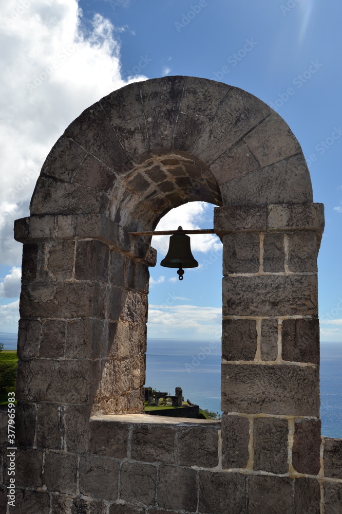Brimstone Hill Fortress on the Caribbean Island of St Kitts