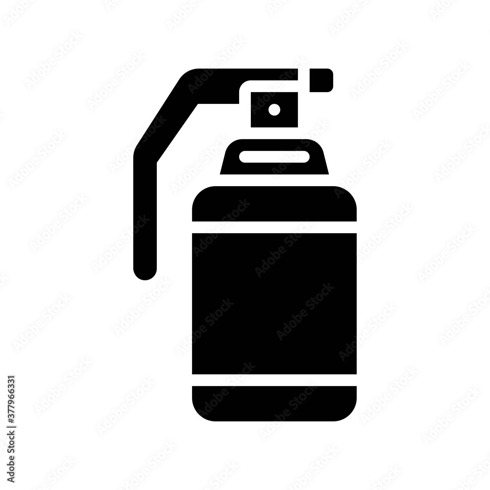 protest related police tear gas cylinder with handle vector in solid design, protest related police tear gas cylinder with handle vector in solid design,